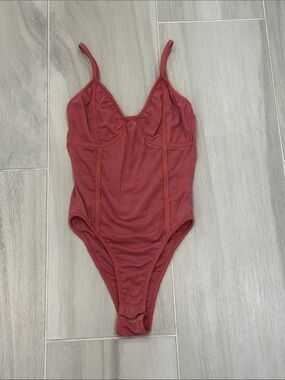 Tiger Mist XS Mauve Pink One-Piece Bodysuit